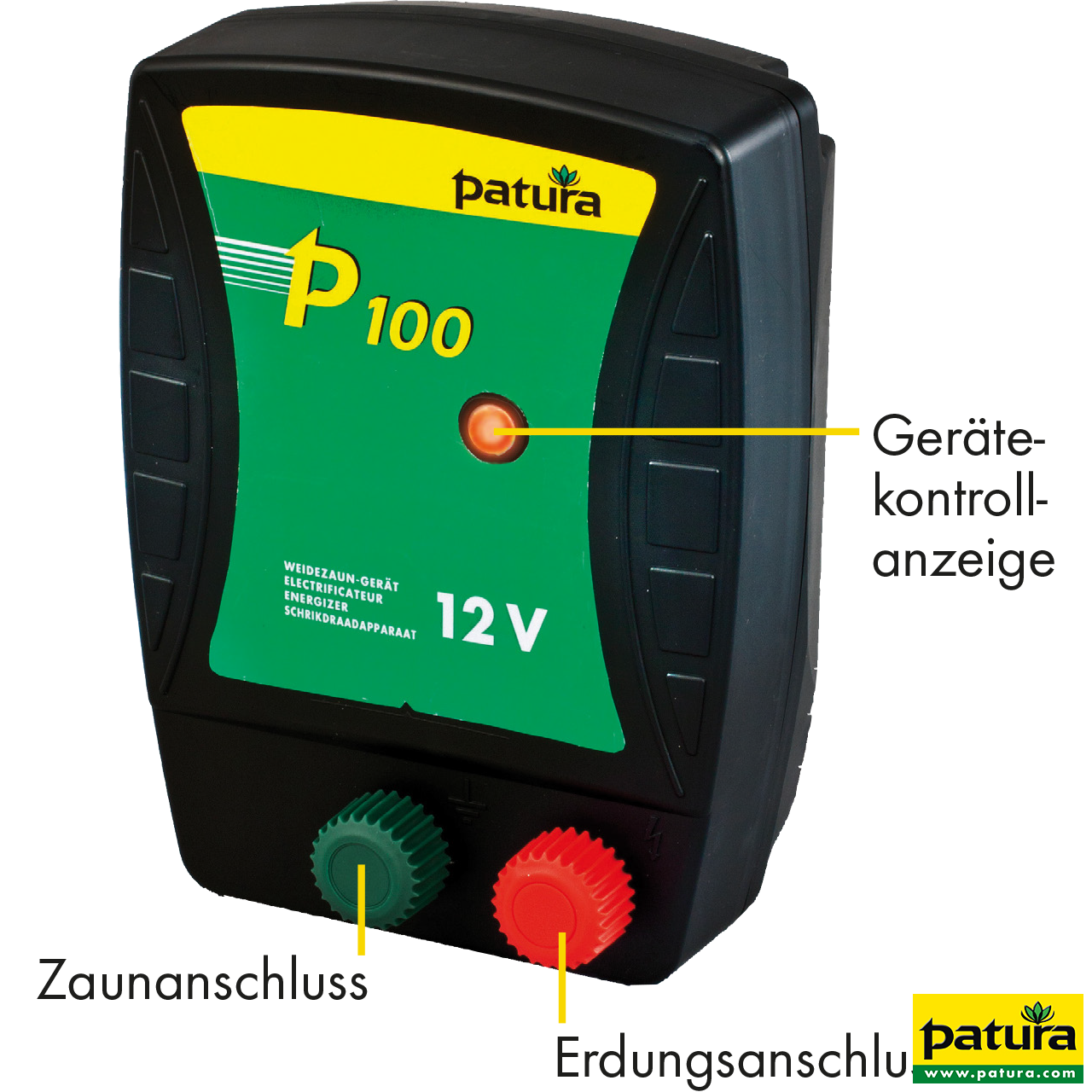 P100, Weidezaun-Gerät für 12 V Akku
