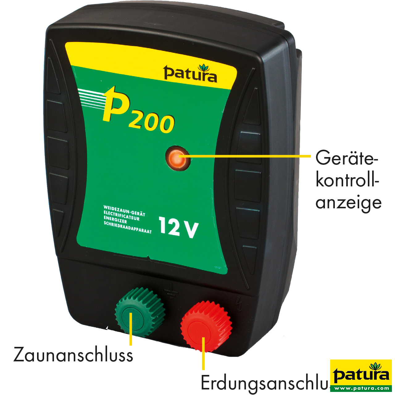 P200, Weidezaun-Gerät für 12 V Akku