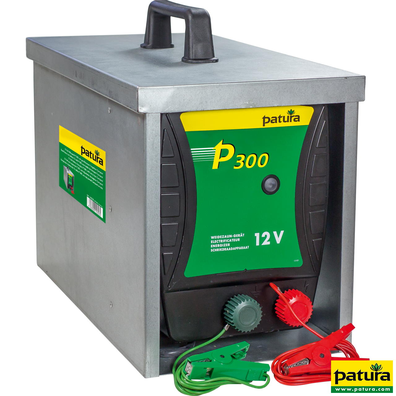 P300, Weidezaun-Gerät für 12 V Akku mit geschlossener Tragebox Compact