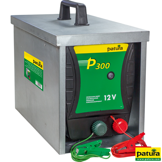 P300, Weidezaun-Gerät für 12 V Akku mit geschlossener Tragebox Compact