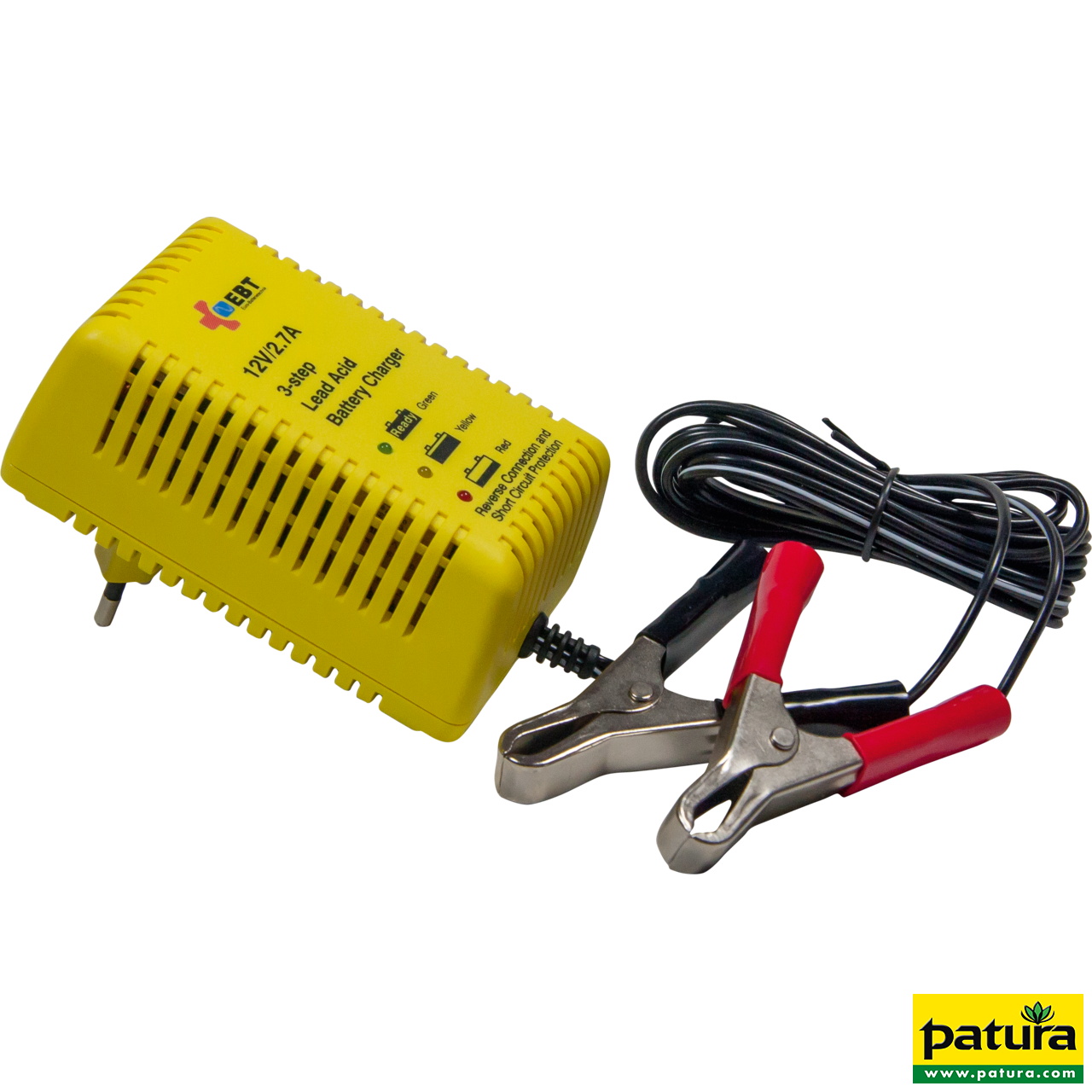 Automatikladegerät 12 V / 2,7 A, speziell für Gelakkus 32 Ah