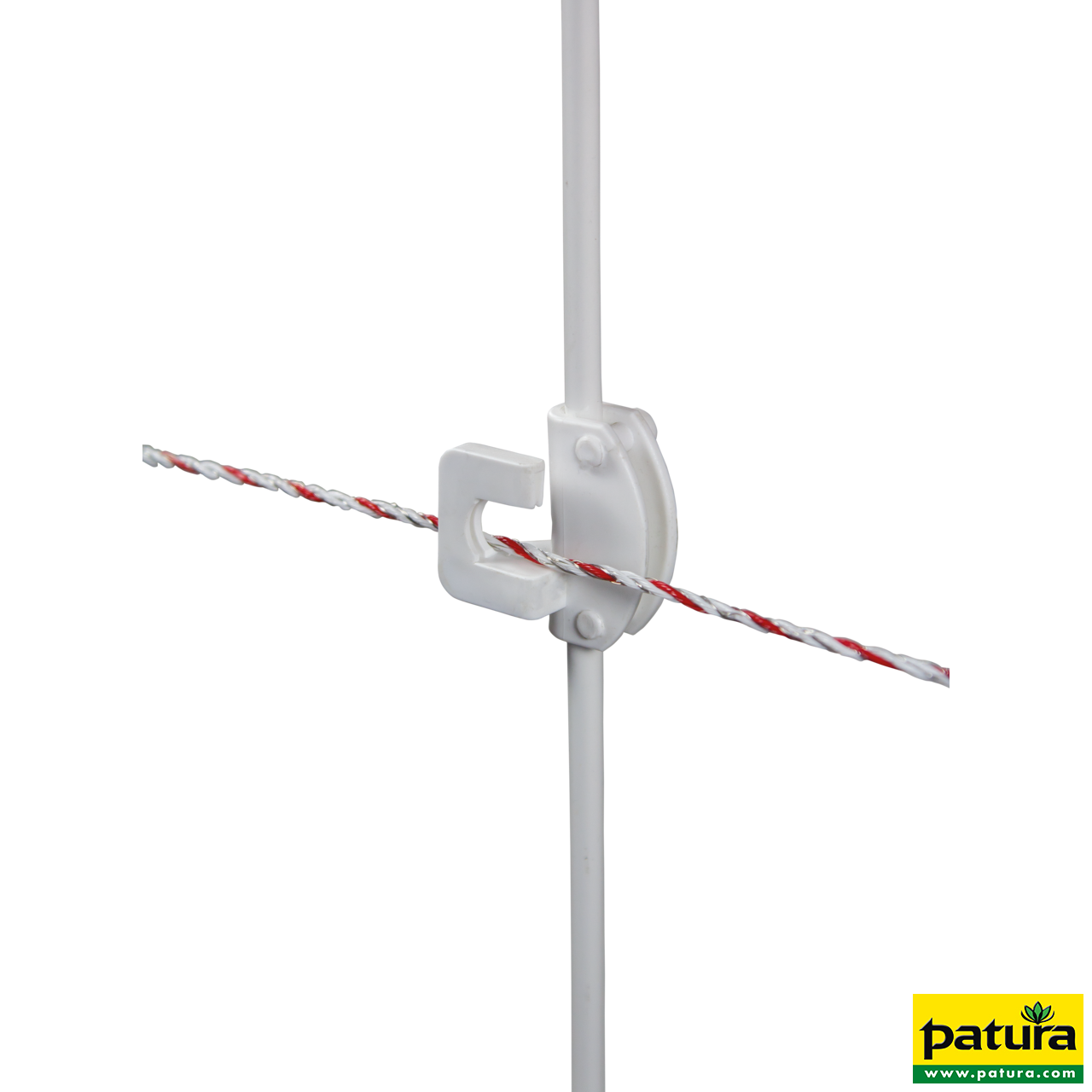 DrehFix Federstahlpfahl, 1,13 m mit 2 Isolatoren (10 Stück / Pack)