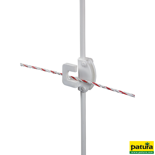 DrehFix Federstahlpfahl, 1,13 m mit 2 Isolatoren (10 Stück / Pack)