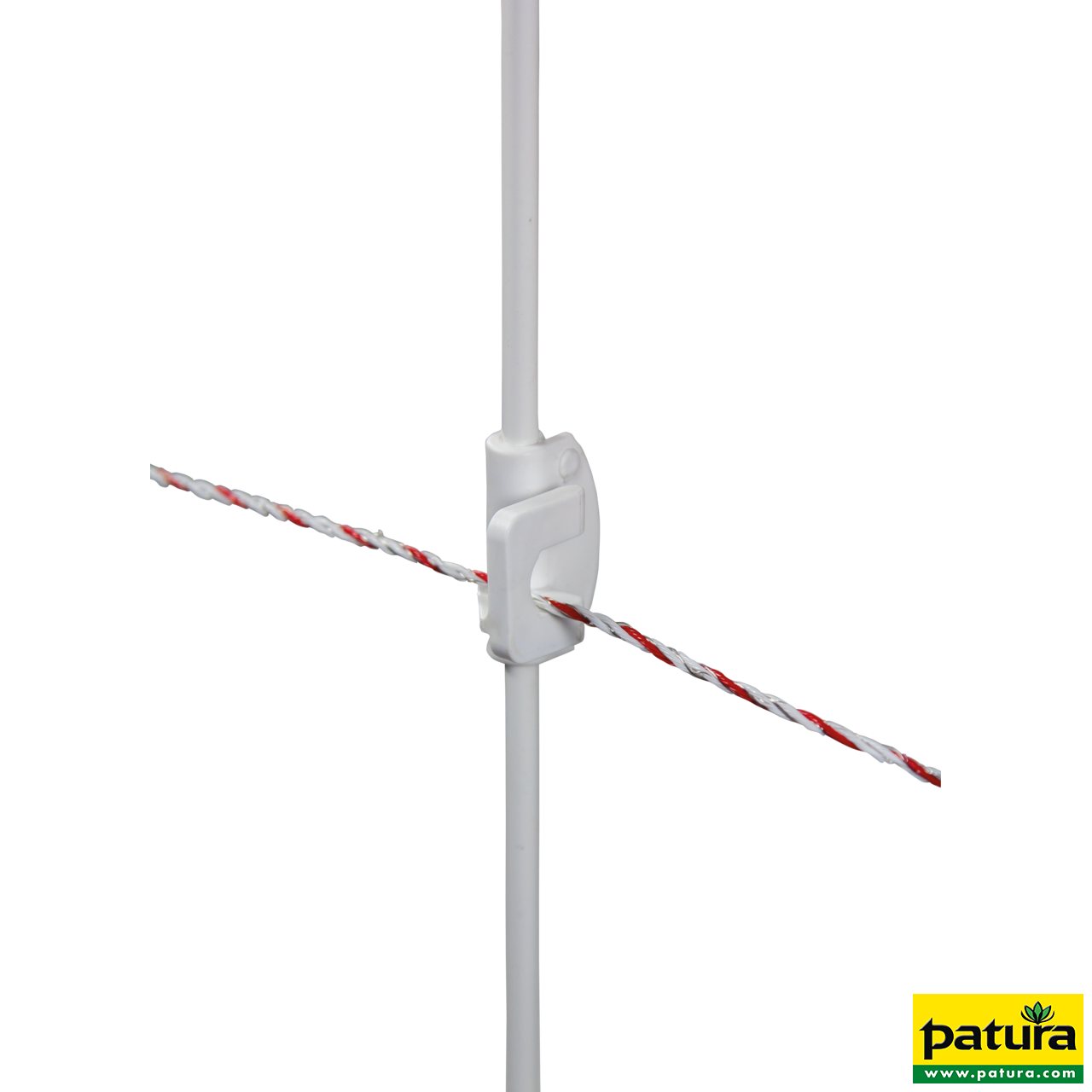 DrehFix Federstahlpfahl, 1,13 m mit 2 Isolatoren (10 Stück / Pack)
