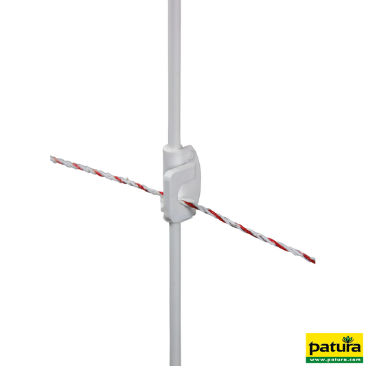 DrehFix Federstahlpfahl, 1,13 m mit 2 Isolatoren (10 Stück / Pack)