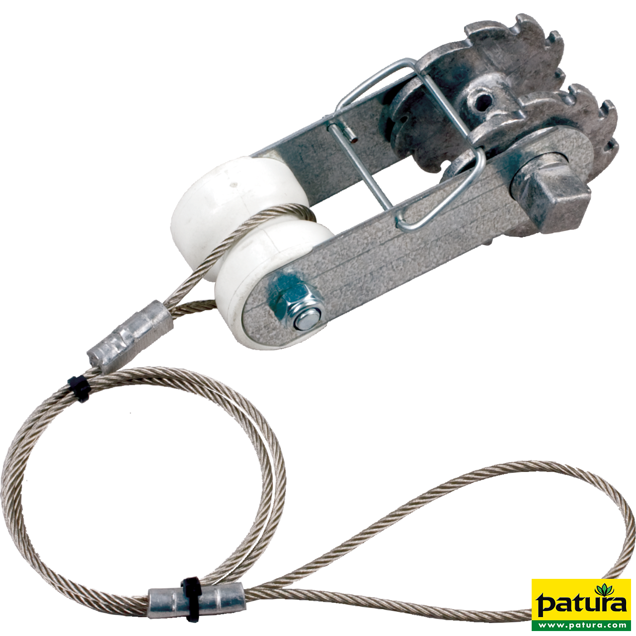 Ratschenspanner mit Isolator und Seil (2 Stück / Pack)