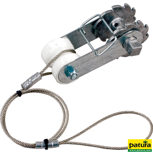 Ratschenspanner mit Isolator und Seil (2 Stück / Pack)