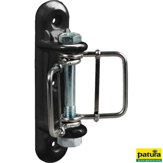Breitband-Eckisolator, mit 2 Bügel schwarz, für 40 mm Band (3 Stück / Pack)