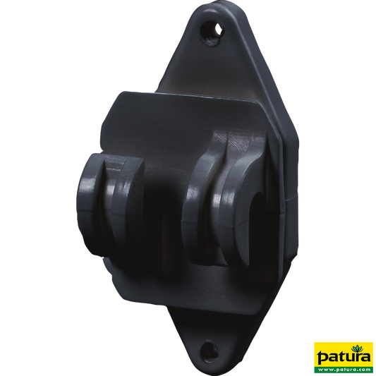 Festzaun-Isolator, schwarz, für Seil und HippoWire (25 Stück / Pack)