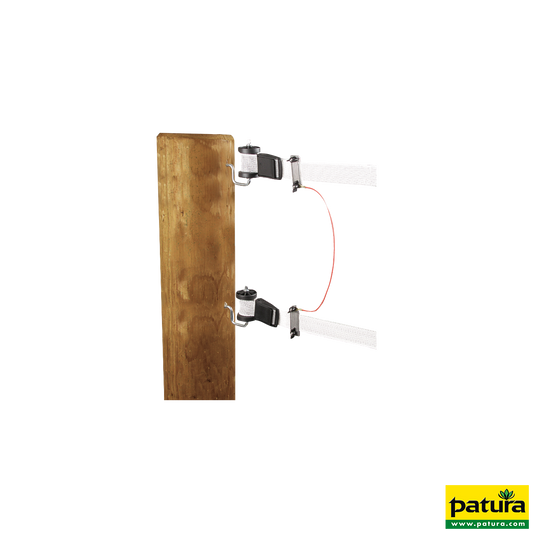Zaunverbindungskabel B-Band, mit 2 Paar Edelstahl-Klemmplatten (1 Stück / Pack)