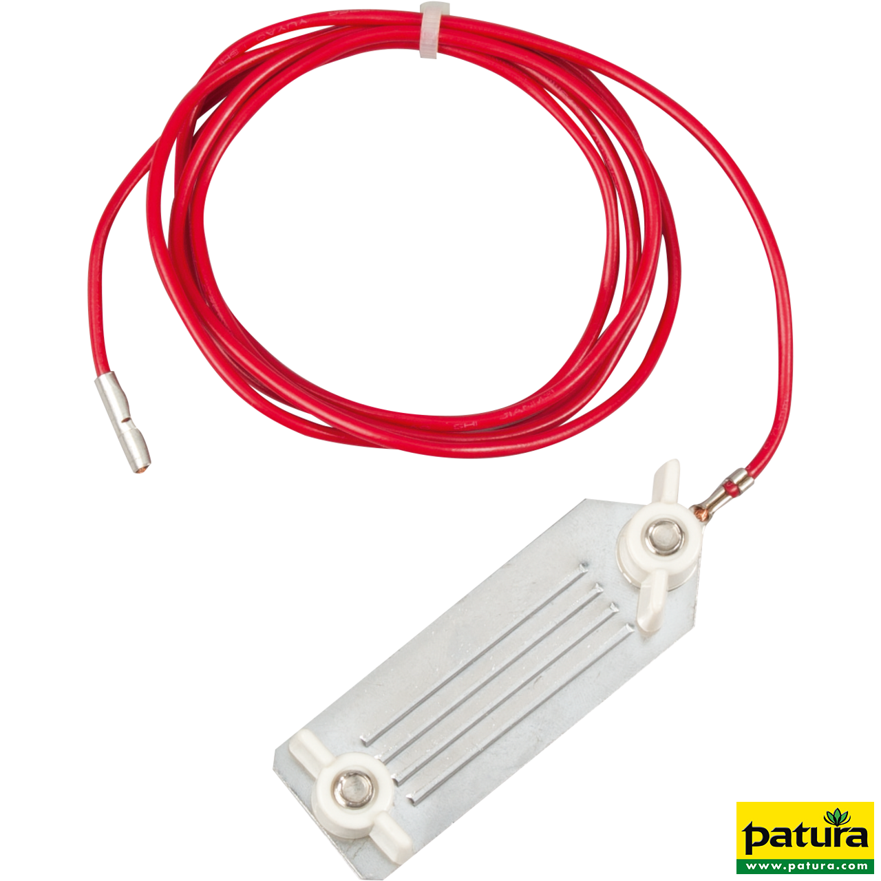 Zaunanschlußkabel B-Band Edelstahlklemmplatten 40mm, 3 mm Stift