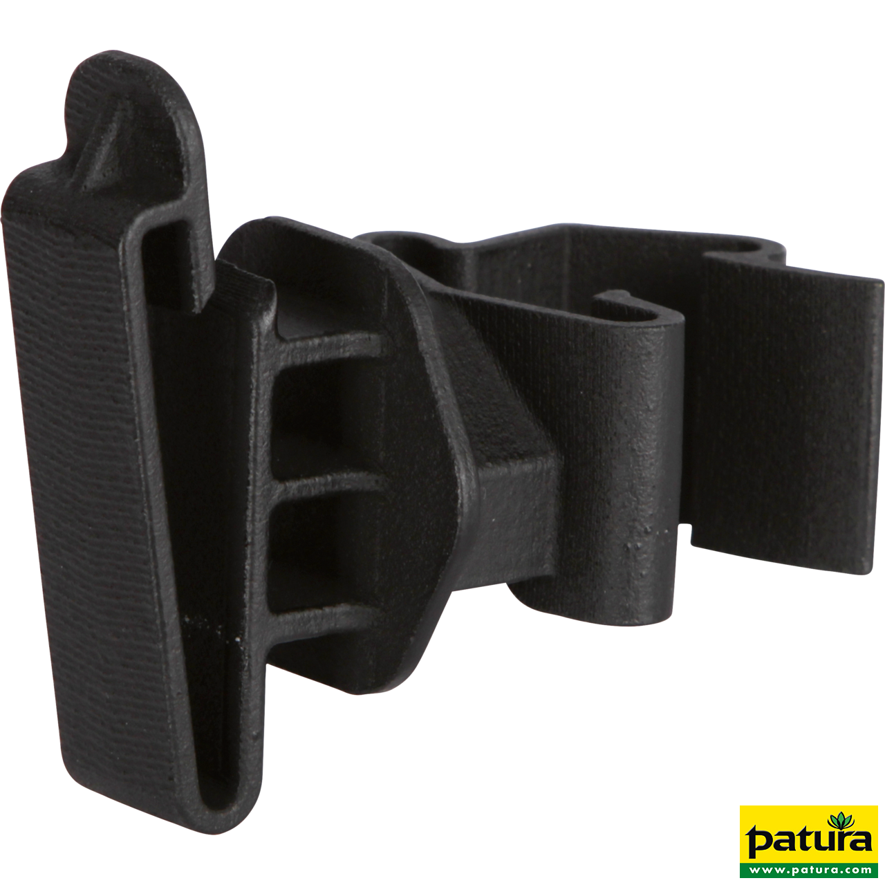 Breitband-Isolator f. T-Pfosten, schwarz (Karton mit 500 Stück)