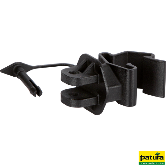 Standard-Isolator mit Stift, schwarz, für T-Pfosten (25 Stück / Pack)