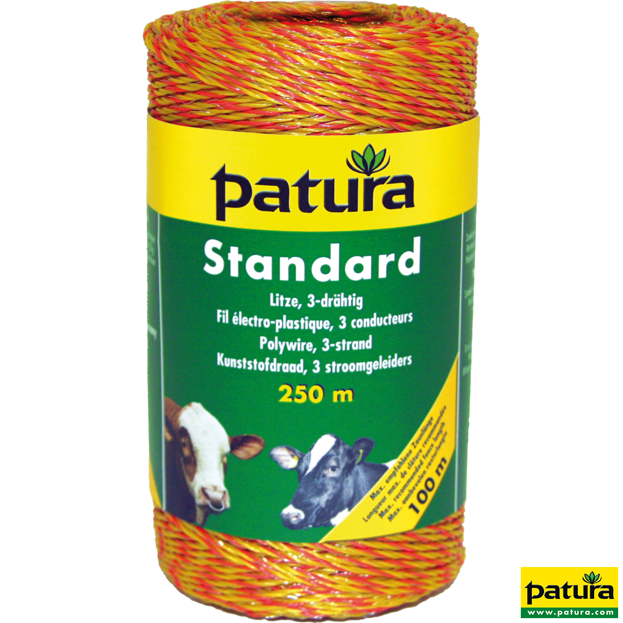Standard Litze, 3 Niro 0,16 mm, gelb-orange, 250 m Rolle