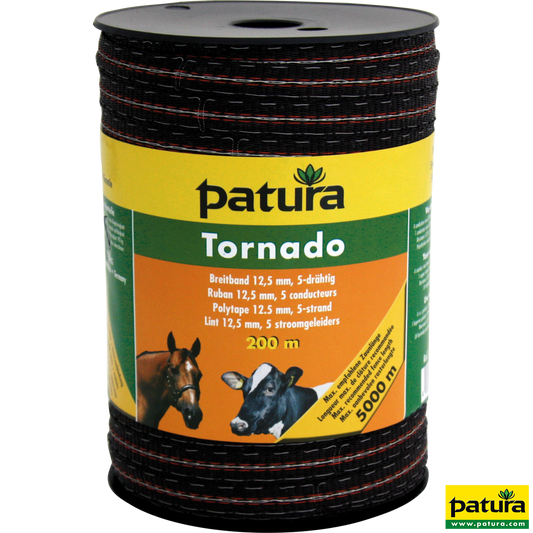 Tornado Breitband 12,5 mm, 200 m Rolle 4 Niro 0,20mm, 1 Cu 0,30mm, braun-orange