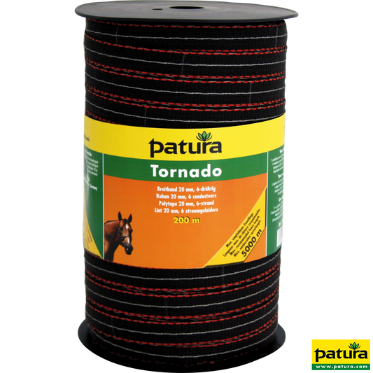 Tornado Breitband 20 mm, 5 Niro 0,20 mm 1 Cu 0,30 mm, braun-orange, 200 m Rolle