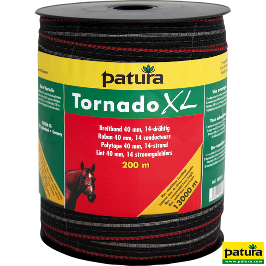 Tornado XL Breitband 40 mm, 200 m Rolle 11 Niro 0,16mm, 3 Cu 0,30mm, braun