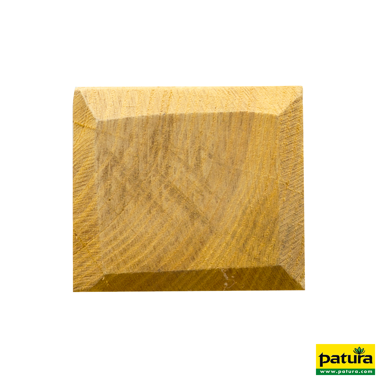 Robinienpfahl, vierkant, 2000x80x80 mm gesägt, gefast, 4-fach gespitzt, sägerau