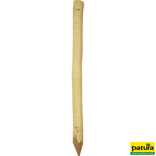 Robinienpfahl, rund, geschliffen, 2500 mm, d=16-18 cm, gefast, gehobelt,