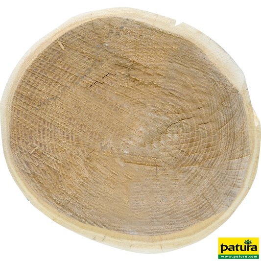 Robinienpfahl, rund, geschliffen, 2750 mm, d=16-18 cm, gefast, gehobelt,