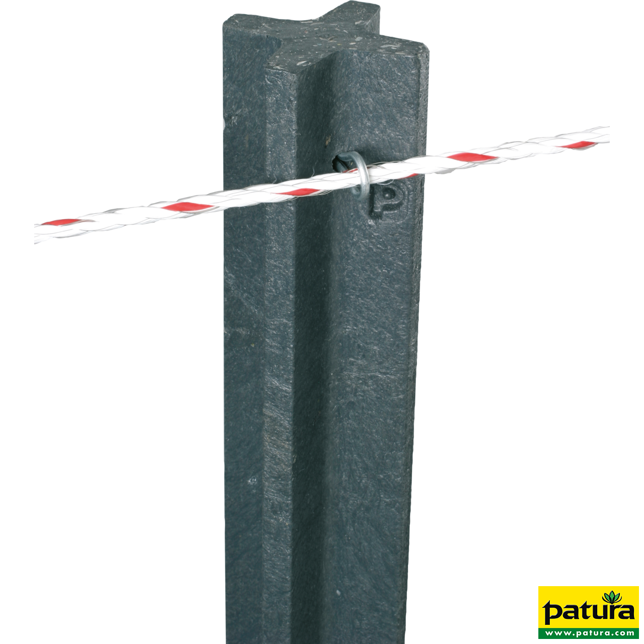 Kunststoff-Pfosten 1,85 m Kreuzprofil, gespitzt (Pal. mit