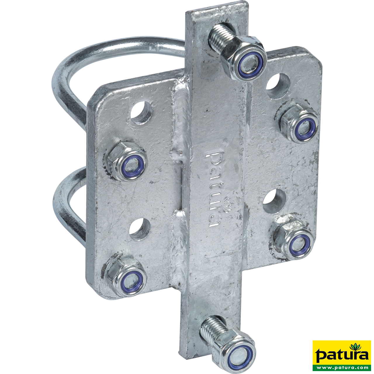 Adapter für Riegelverschluss Weidetor an Pfosten d= 102 mm