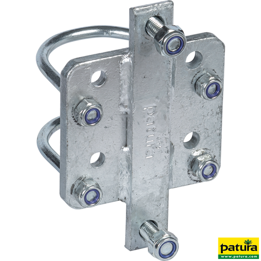 Adapter für Riegelverschluss Weidetor an Pfosten d= 76 mm