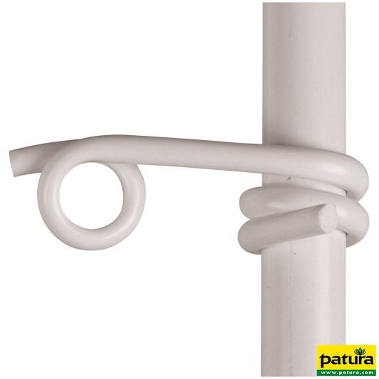 Kunststofföse weiß, f. Litzen/Seile für Pfähle mit 19 mm (25 Stück/Pack)