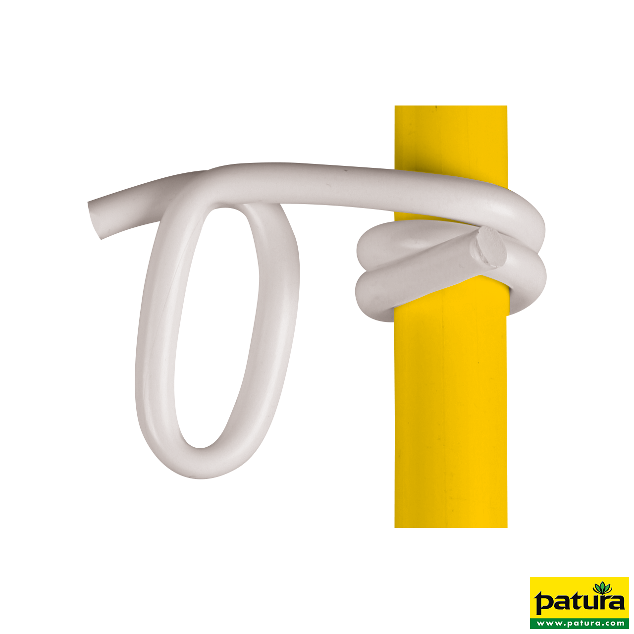 Kunststofföse weiß, für Bänder für Pfähle d= 10 mm (25 Stück / Pack)