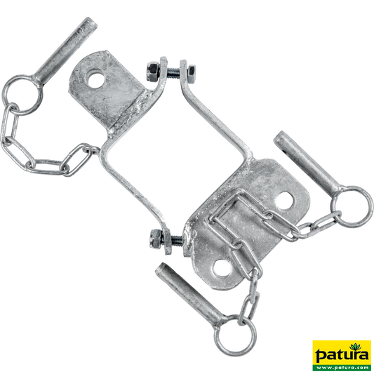 Schelle Quadrat 90 mm, 3 Halter, 1 x parallel, vz