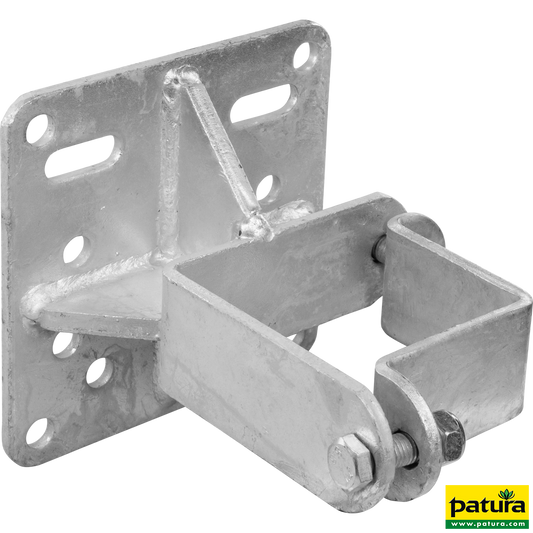 Schelle Quadrat 90 mm, Halter für Tränkebecken, vz