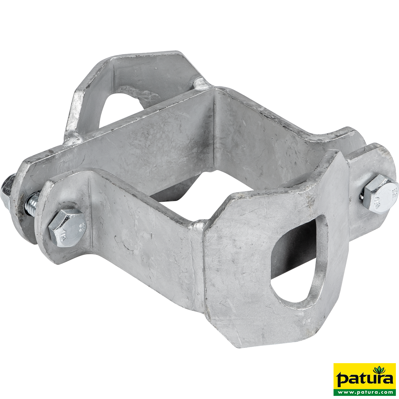 Schelle Quadrat 90 mm 2 Riegelhalter RS