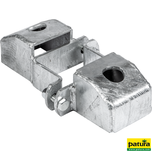 Schelle Quadrat 90 mm, 2 Riegelhalter TS, parallel