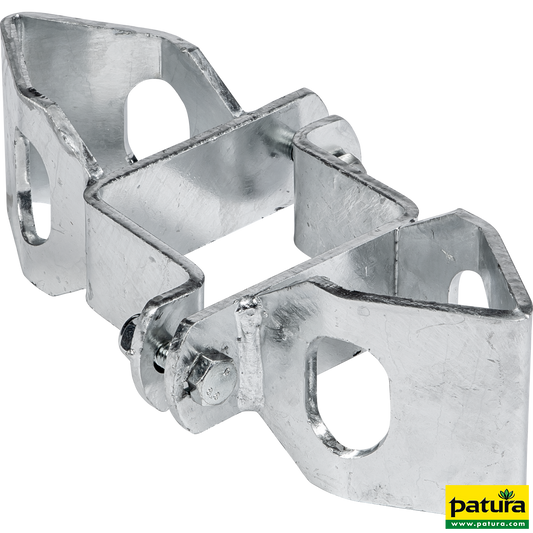 Schelle Quadrat 90 mm, mit 2 Riegelhalter RS, parallel