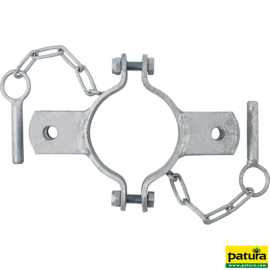 Schelle d=102 mm, 2 Halter, mittig, vz