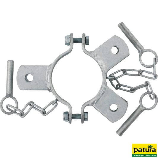 Schelle d=102 mm, 3 Halter, mittig, vz