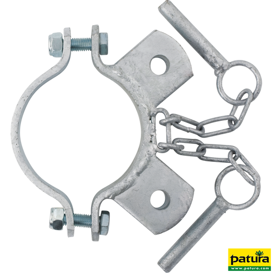 Schelle d=102 mm, 2 Halter, winklig, vz