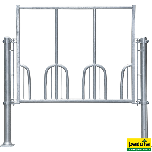 Universal-Fressgitter L= 273 cm 4 Fressplätze für Großballenraufe