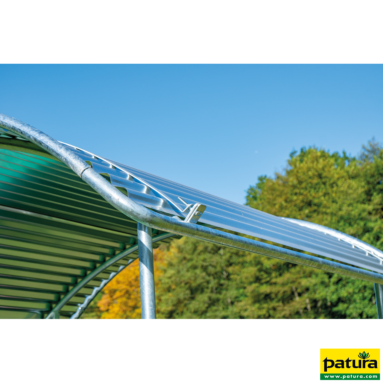 Dachkanten-Schutzbügel, umlaufend, für Compact-Viereckraufe 303572/303583/