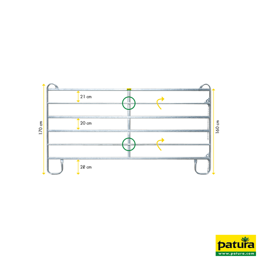 Panel-6 2,40 m Breite 2,40 m, Höhe 1,70 m