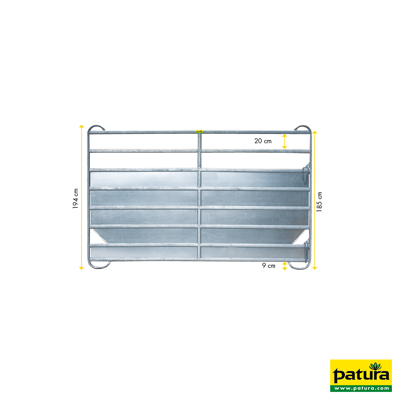 Panel-8 Plus 2,40 m mit Blechverkleidung
