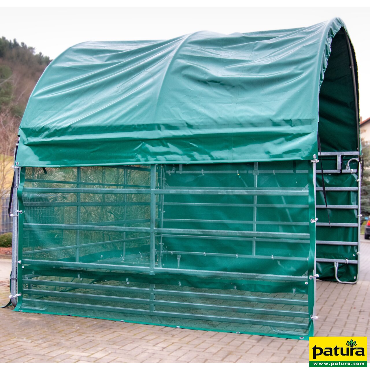 Windschutznetz Panel-Dach Compact Seitenteil 6 m, Höhe 1,6 m