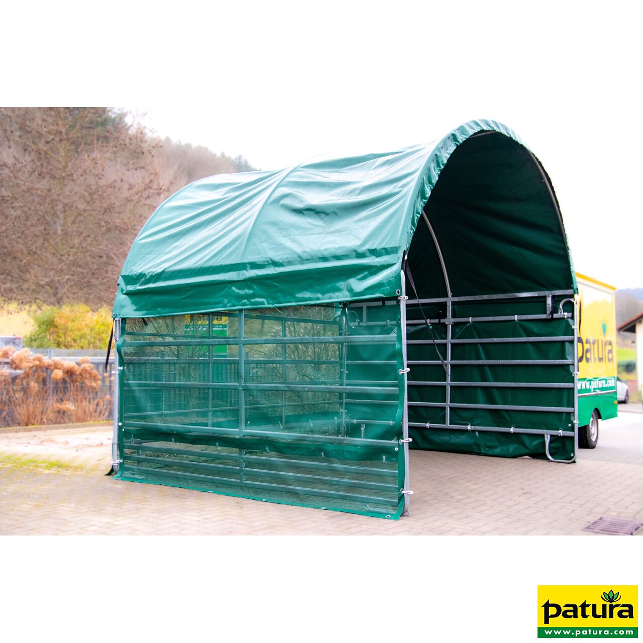 Windschutznetz Panel-Dach Compact Seitenteil 6 m, Höhe 1,6 m