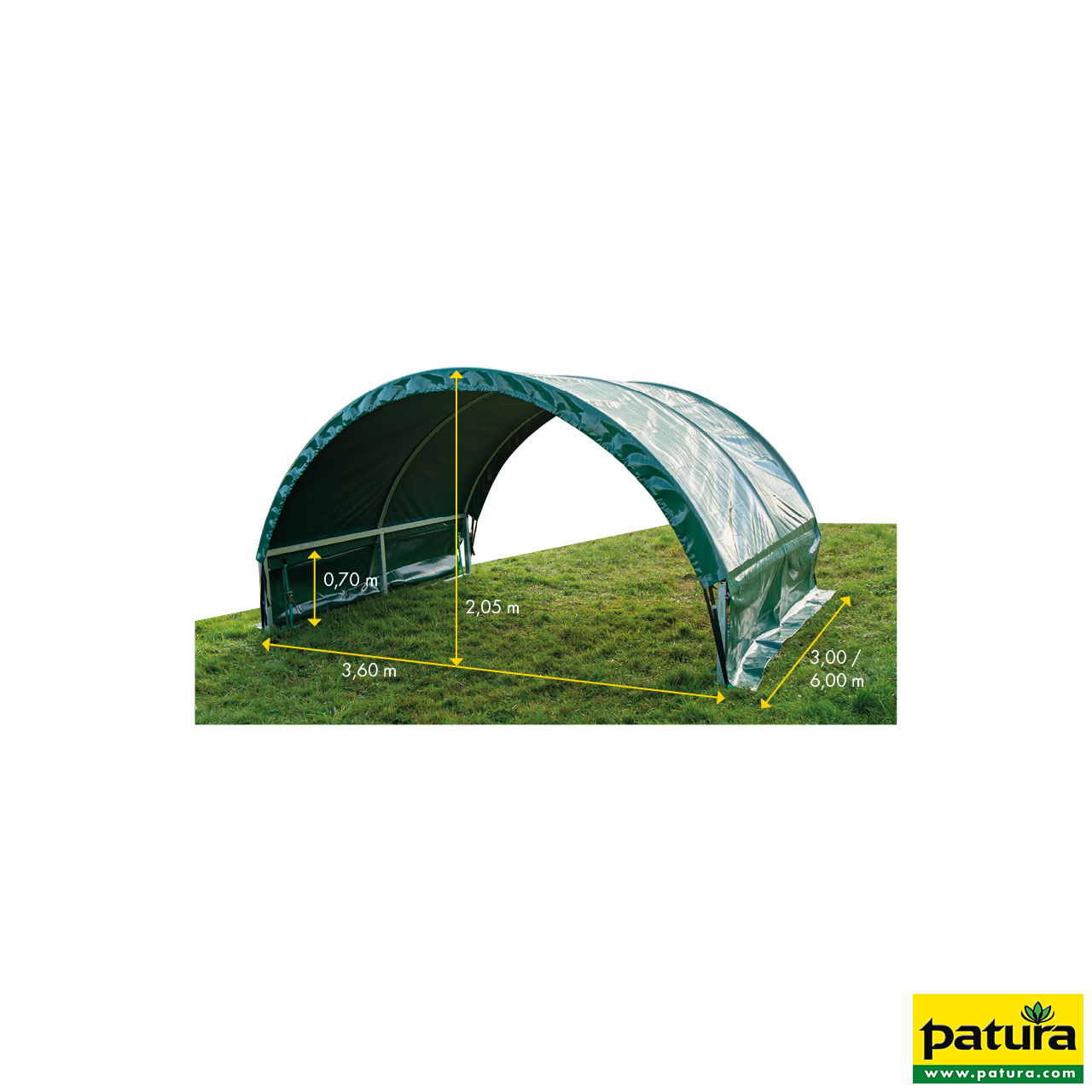 Kleintierzelt 6,00 x 3,60 m
