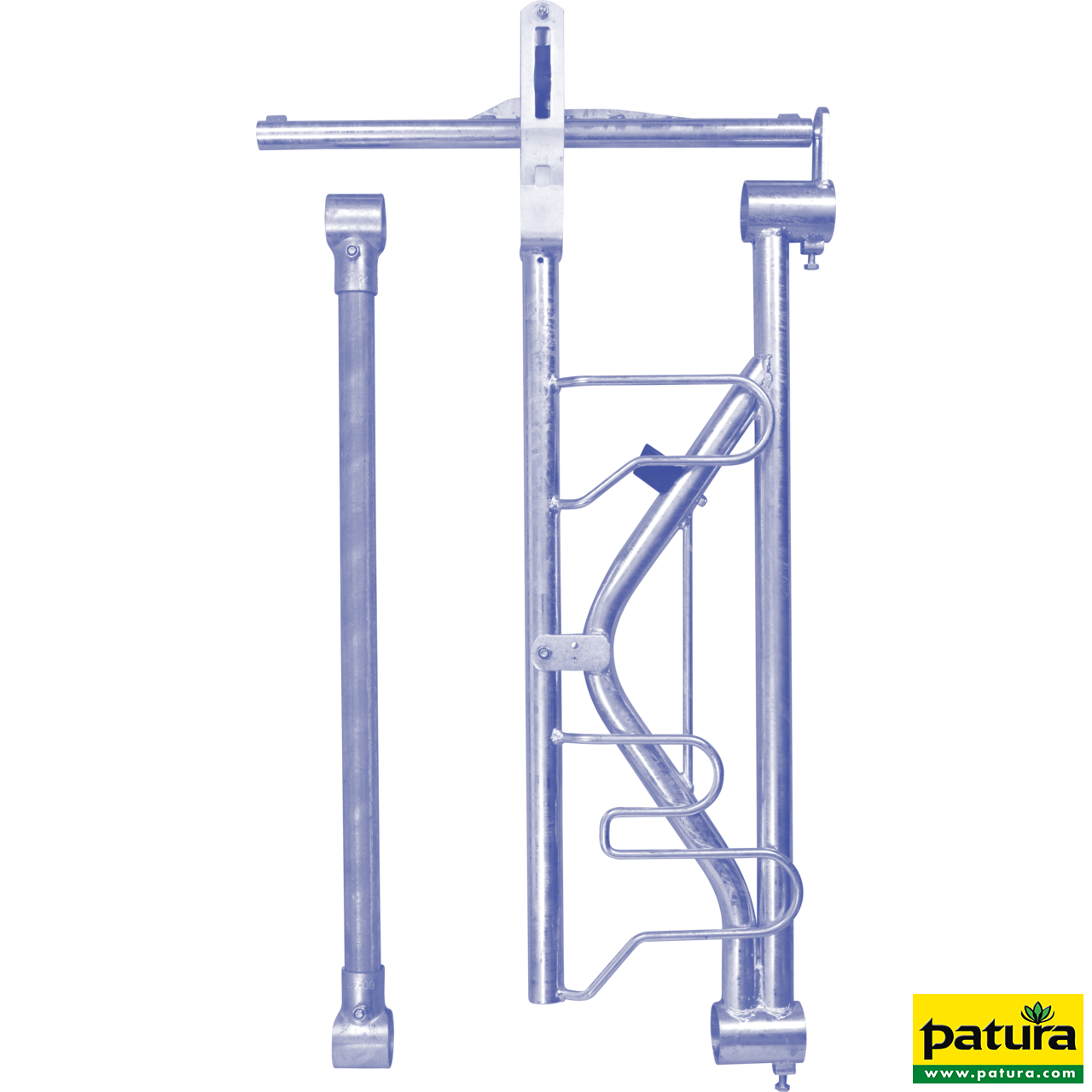 Fressplatz Kälber modular SSV mit Fangbügel und Zwischenstange