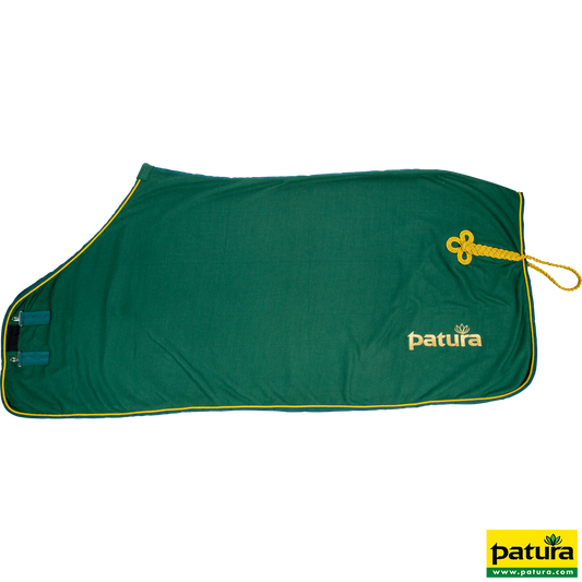 PATURA Abschwitzdecke für Pferde, Fleece Größe L, Rückenlänge 1,45 m