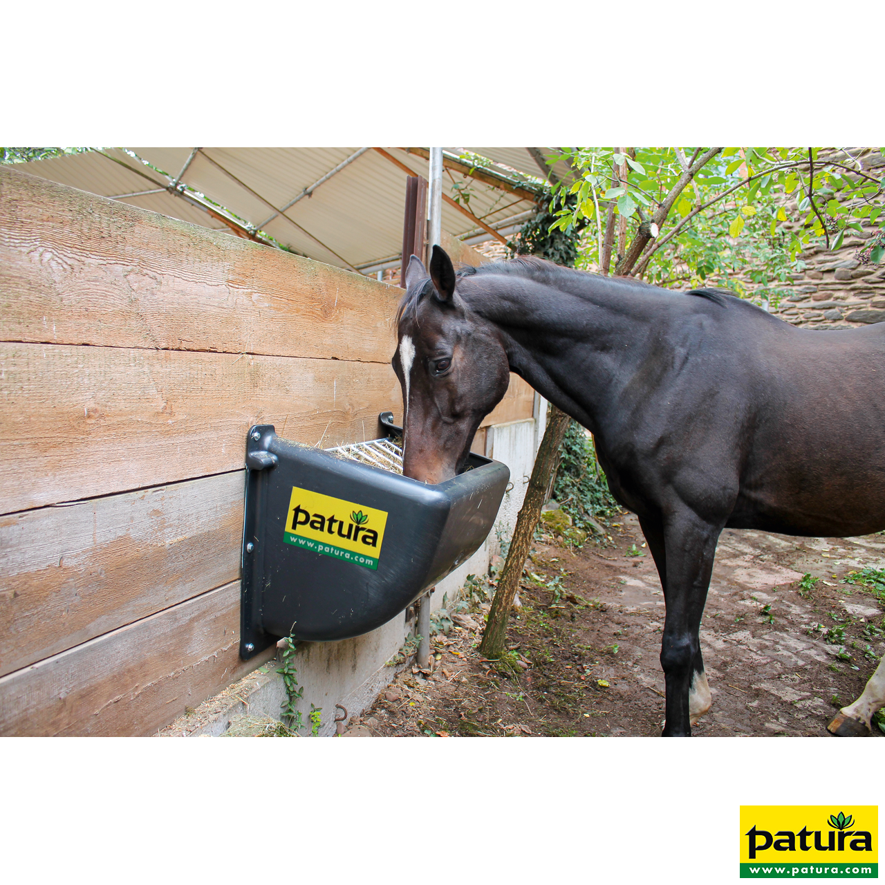 Kunststoff-Heuraufe Slow-Feeder, 140l für Pferde