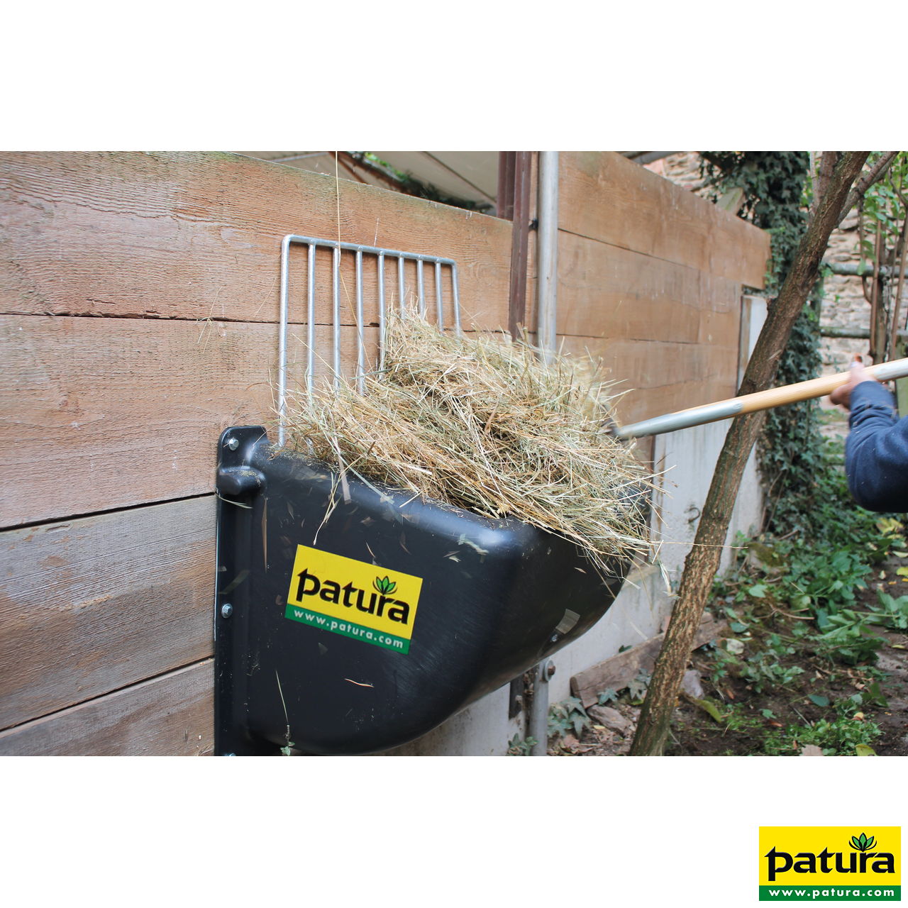 Kunststoff-Heuraufe Slow-Feeder, 140l für Pferde