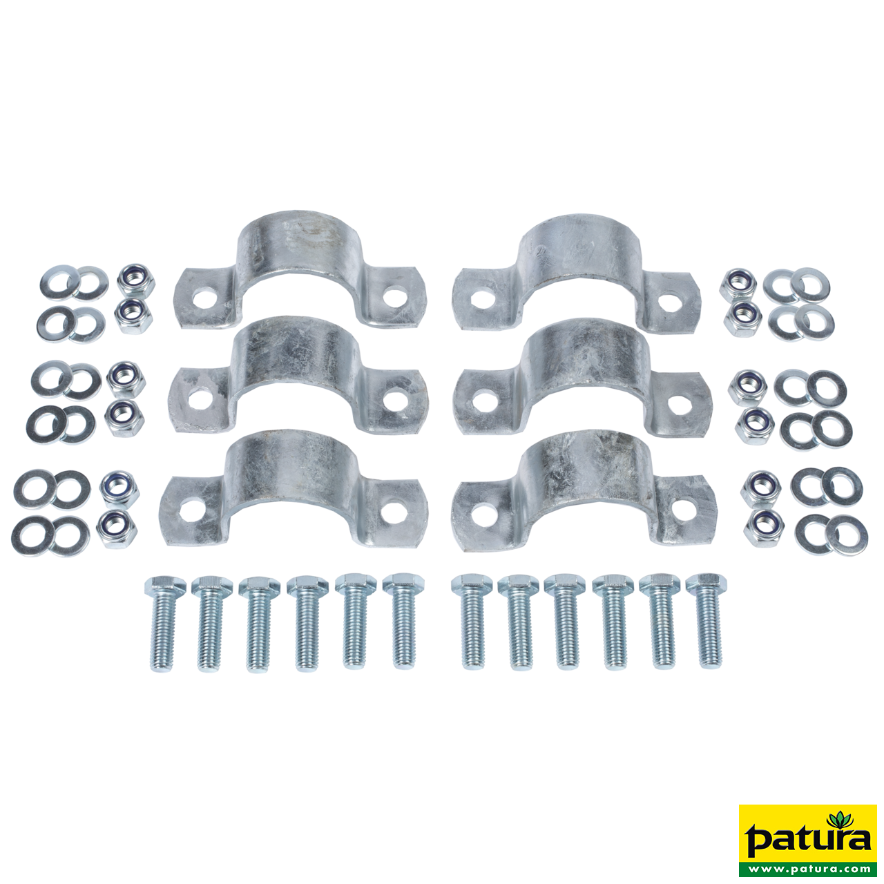 Montageset Bullenbürste Ref. 334050 an Abtrennung V bzw. Rohr d= 60 mm