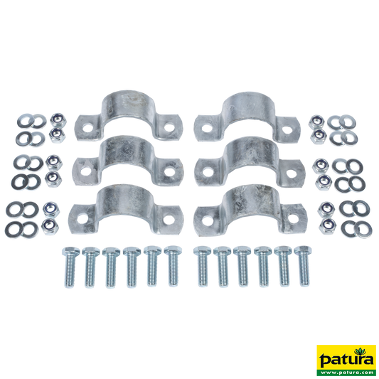 Montageset Bullenbürste Ref. 334050 an Abtrennung V bzw. Rohr d= 60 mm